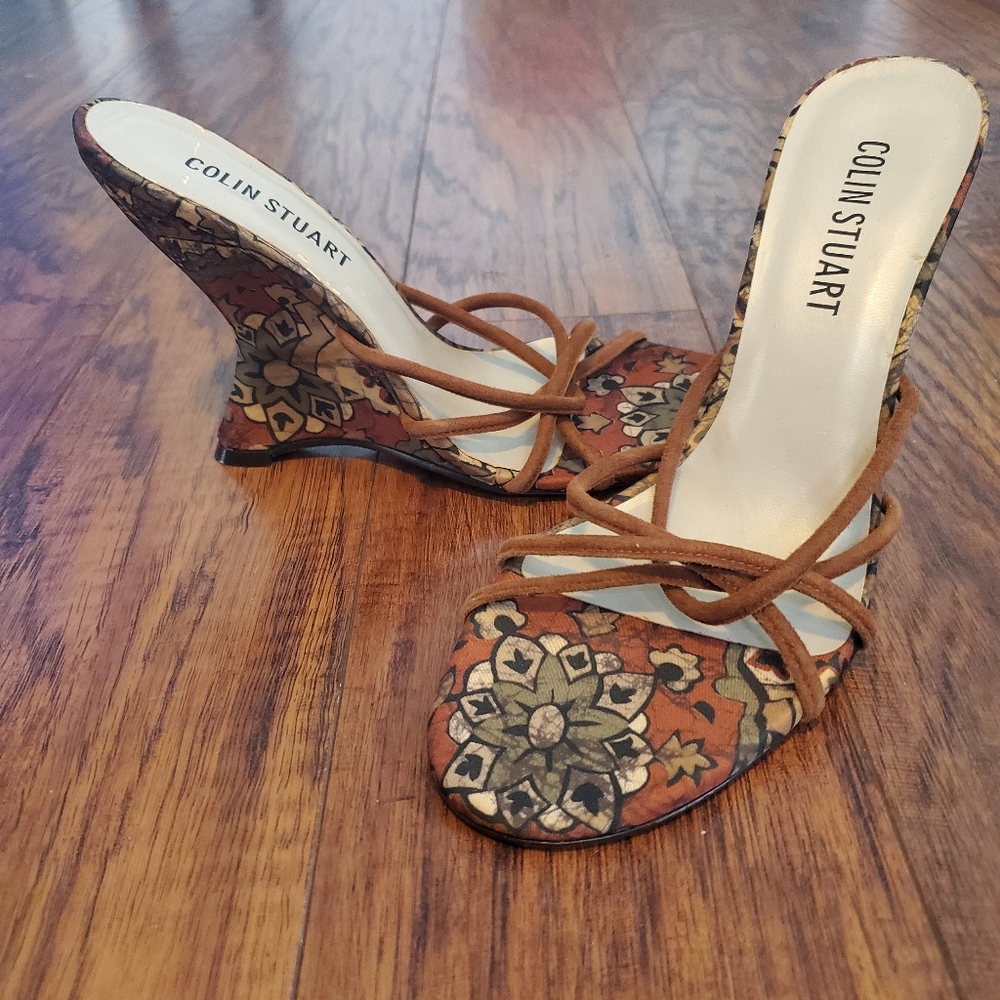 Colin Stuart Inverted Boho Wedge NEVER WORN 7.5